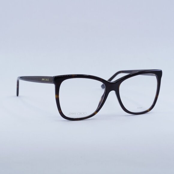 Jimmy Choo JC362 0086 00 Eyeglasses Havana 55mm Butterfly Frame - Picture 1 of 9